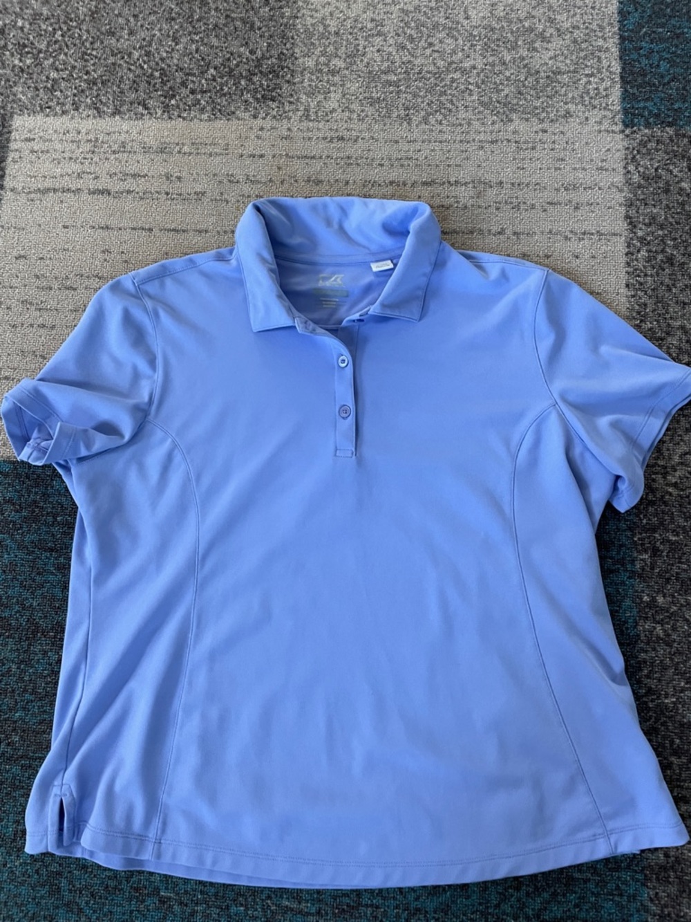 Cutter & Buck Women's Light Blue Short-Sleeve Polo